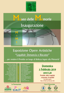 PONTI PIALESI - Inaugurazione MuMe Museo delle Memorie "Legalità! Denuncia e Riscatto"