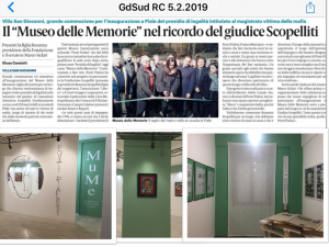 Inaugurazione MuMe - Museo delle Memorie "Legalità! Denuncia e Riscatto" - PONTI PIALESI